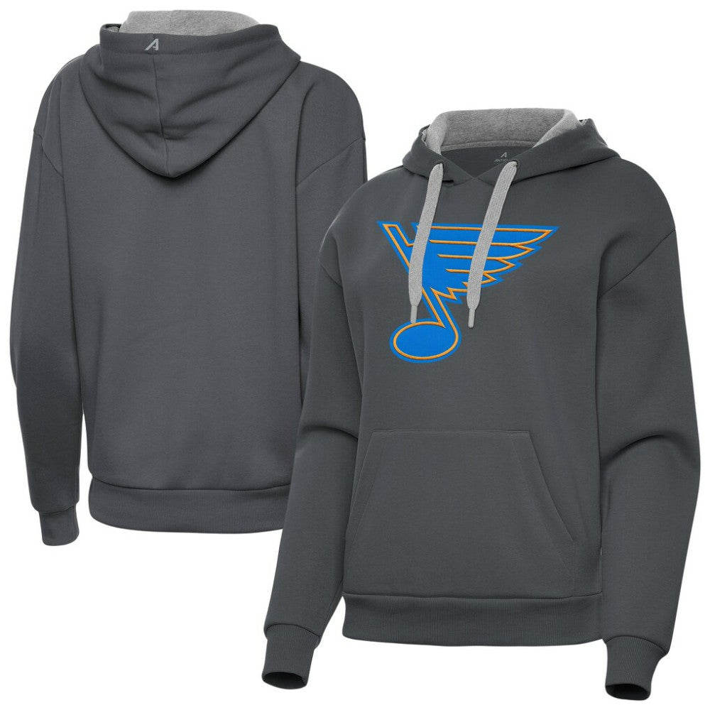 St. Louis Blues Antigua Women's Victory Pullover Hoodie