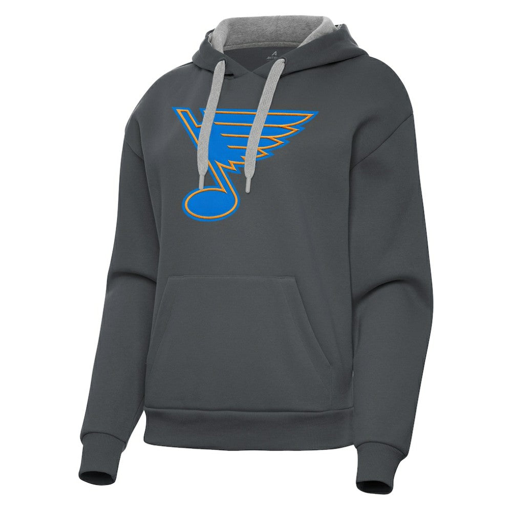 St. Louis Blues Antigua Women's Victory Pullover Hoodie