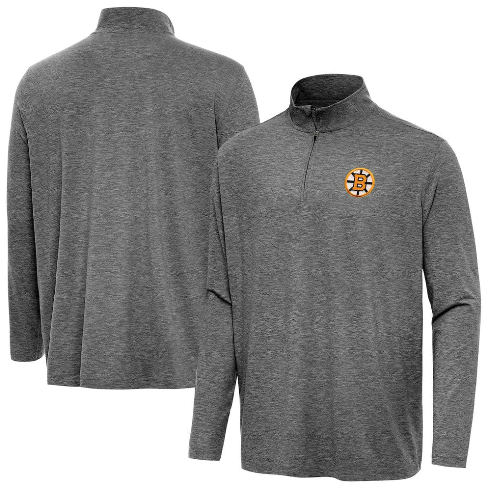 Boston Bruins Antigua Hunk Lightweight Quarter-Zip Pullover