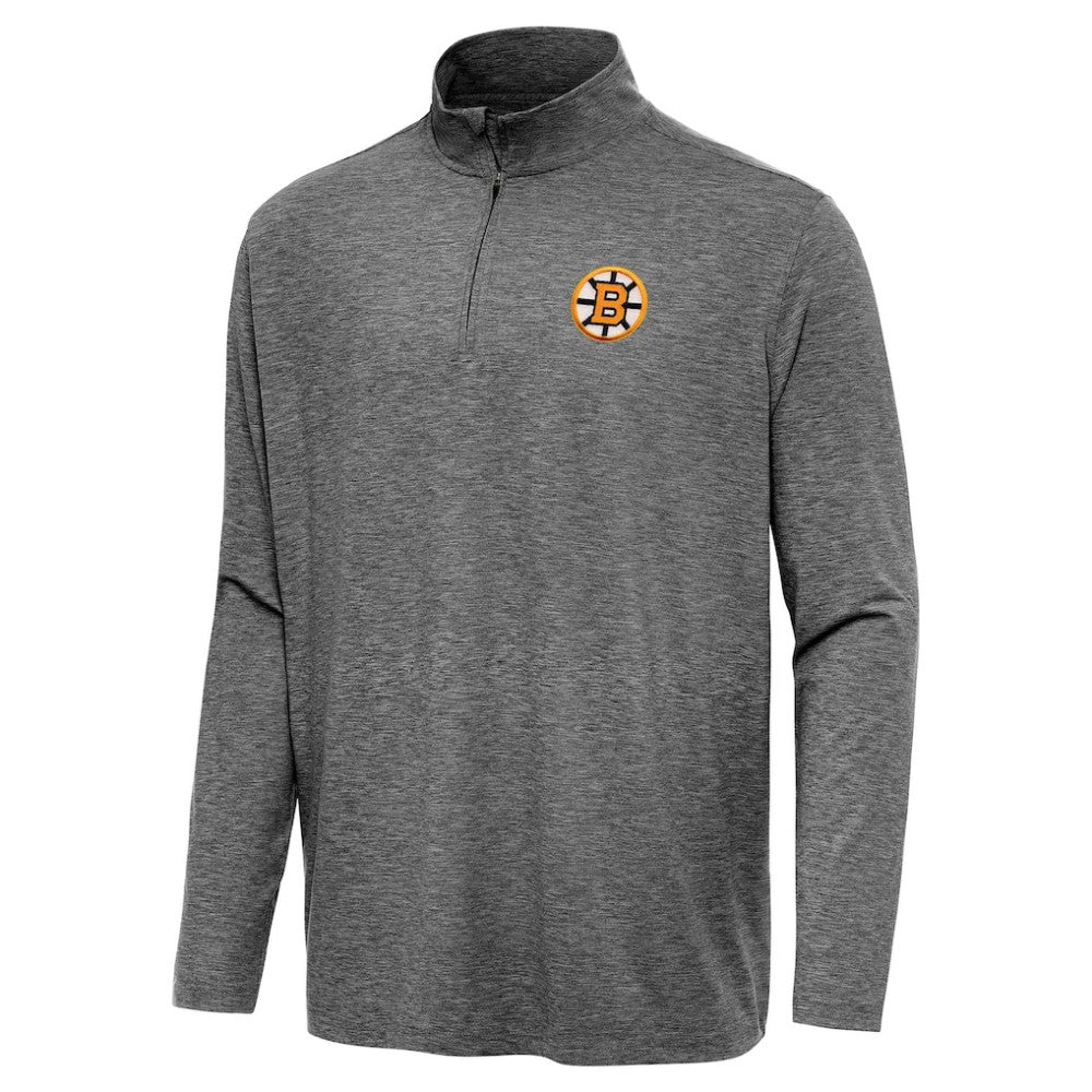 Boston Bruins Antigua Hunk Lightweight Quarter-Zip Pullover