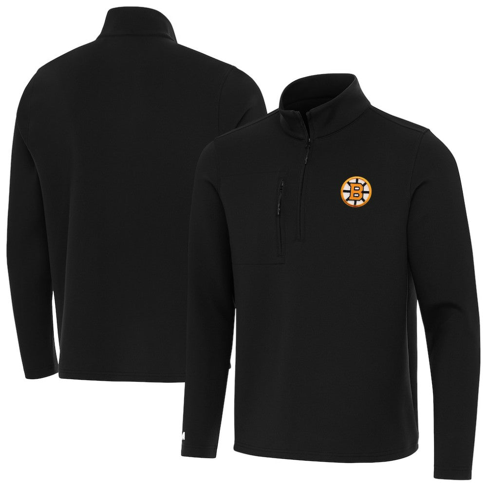 Boston Bruins Antigua Insider Quarter-Zip Pullover