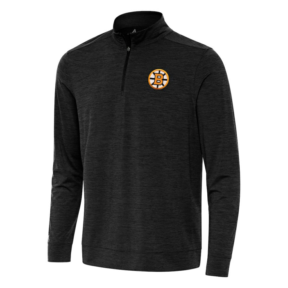 Boston Bruins Antigua Bright Quarter-Zip Pullover