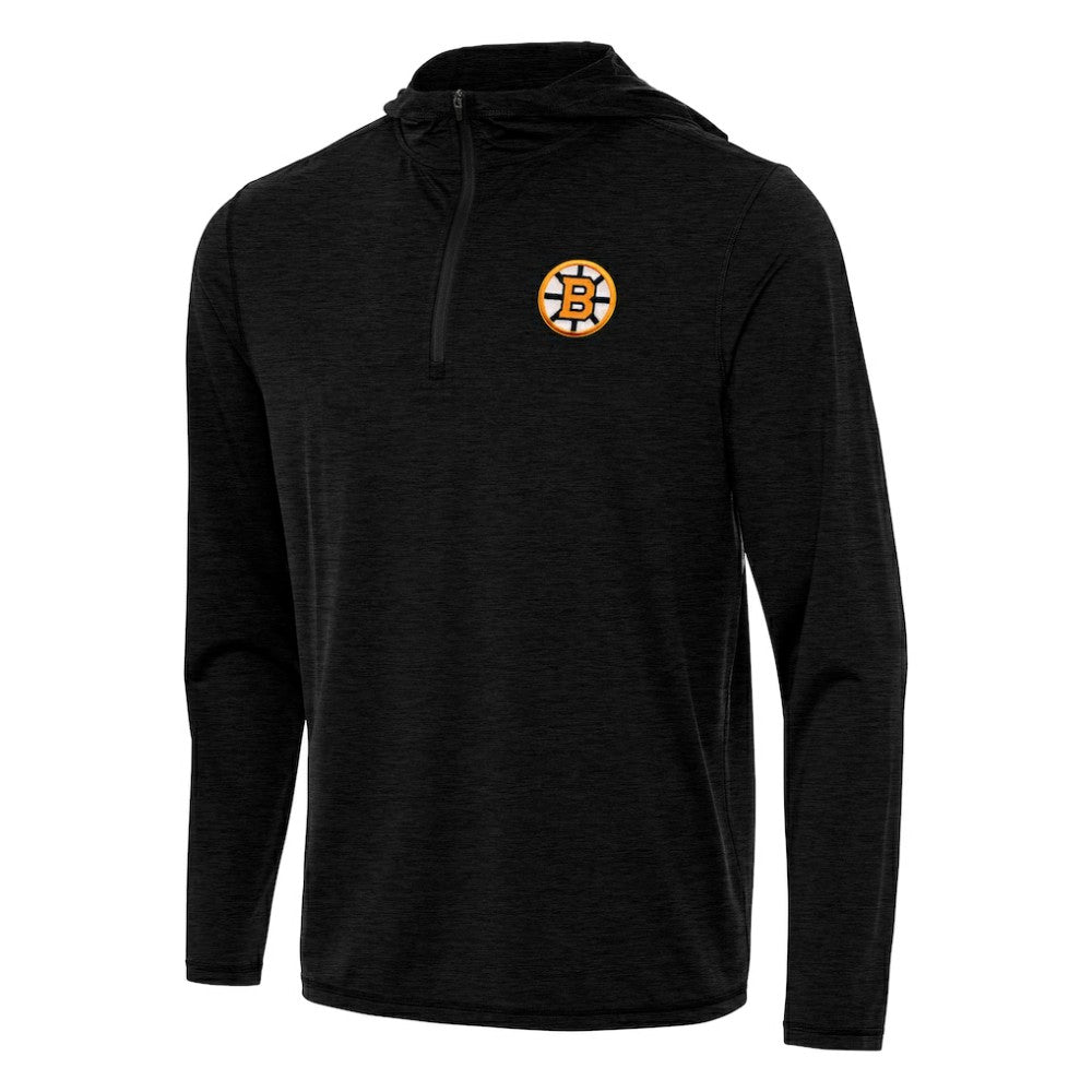 Boston Bruins Antigua Tidy Quarter-Zip Hoodie