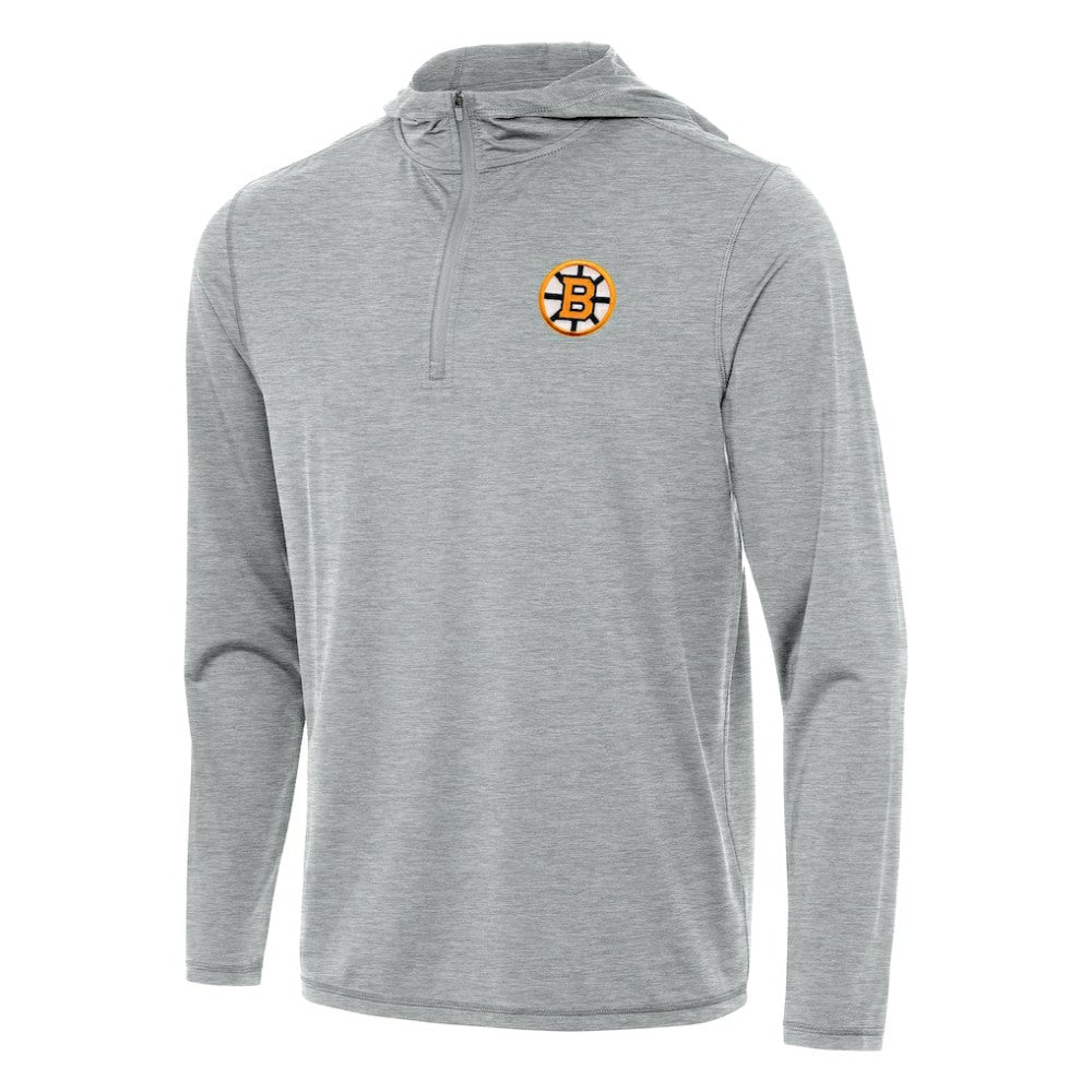 Boston Bruins Antigua Tidy Quarter-Zip Hoodie