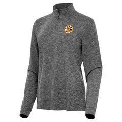 Boston Bruins Antigua Mentor Long Sleeve Quarter-Zip Mock Polo