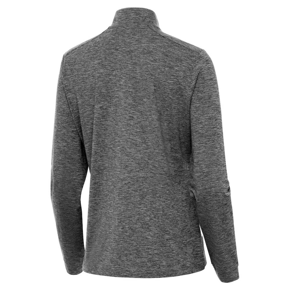 Boston Bruins Antigua Mentor Long Sleeve Quarter-Zip Mock Polo