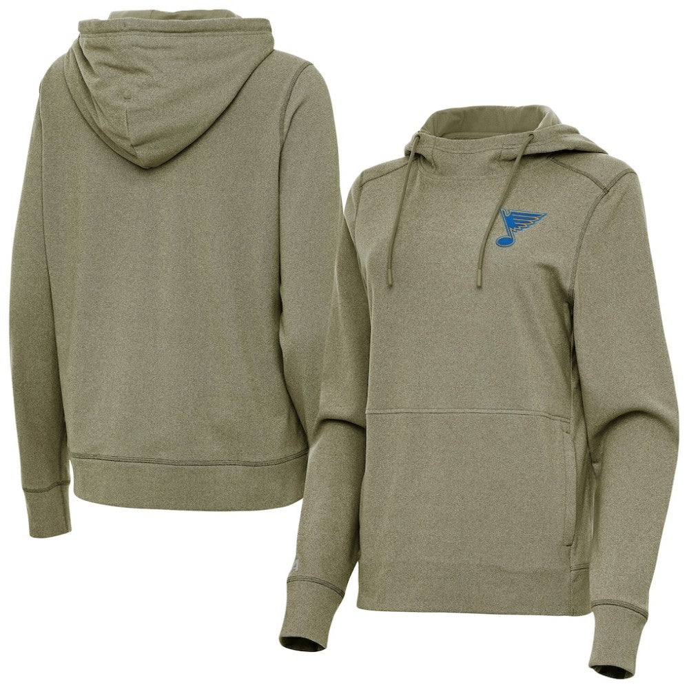 St. Louis Blues Antigua Women's Justice Pullover Hoodie