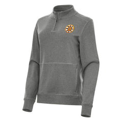 Boston Bruins Antigua Women's Crush Quarter-Zip Pullover