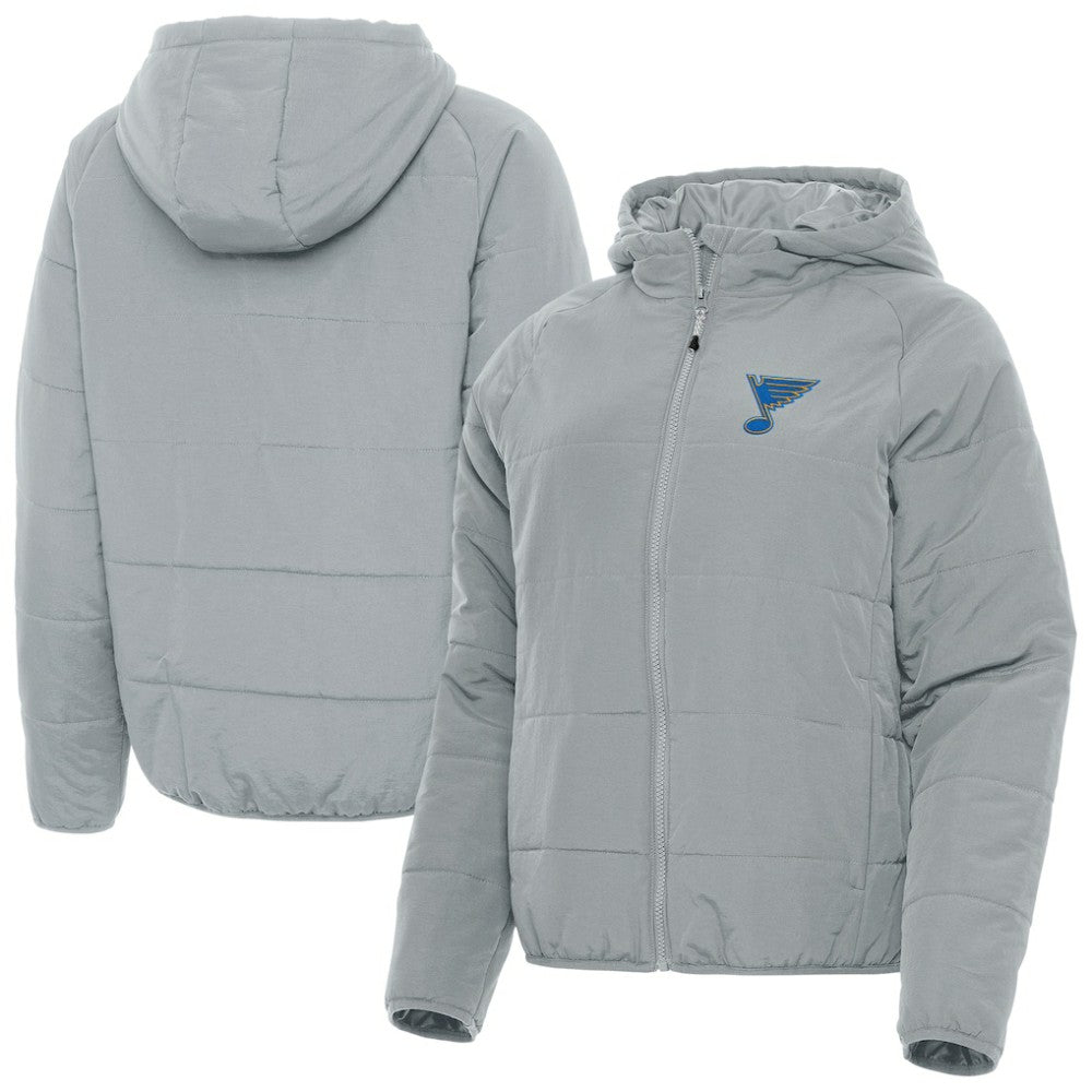 St. Louis Blues Antigua Women's Raglan Universe Full-Zip Hooded Jacket