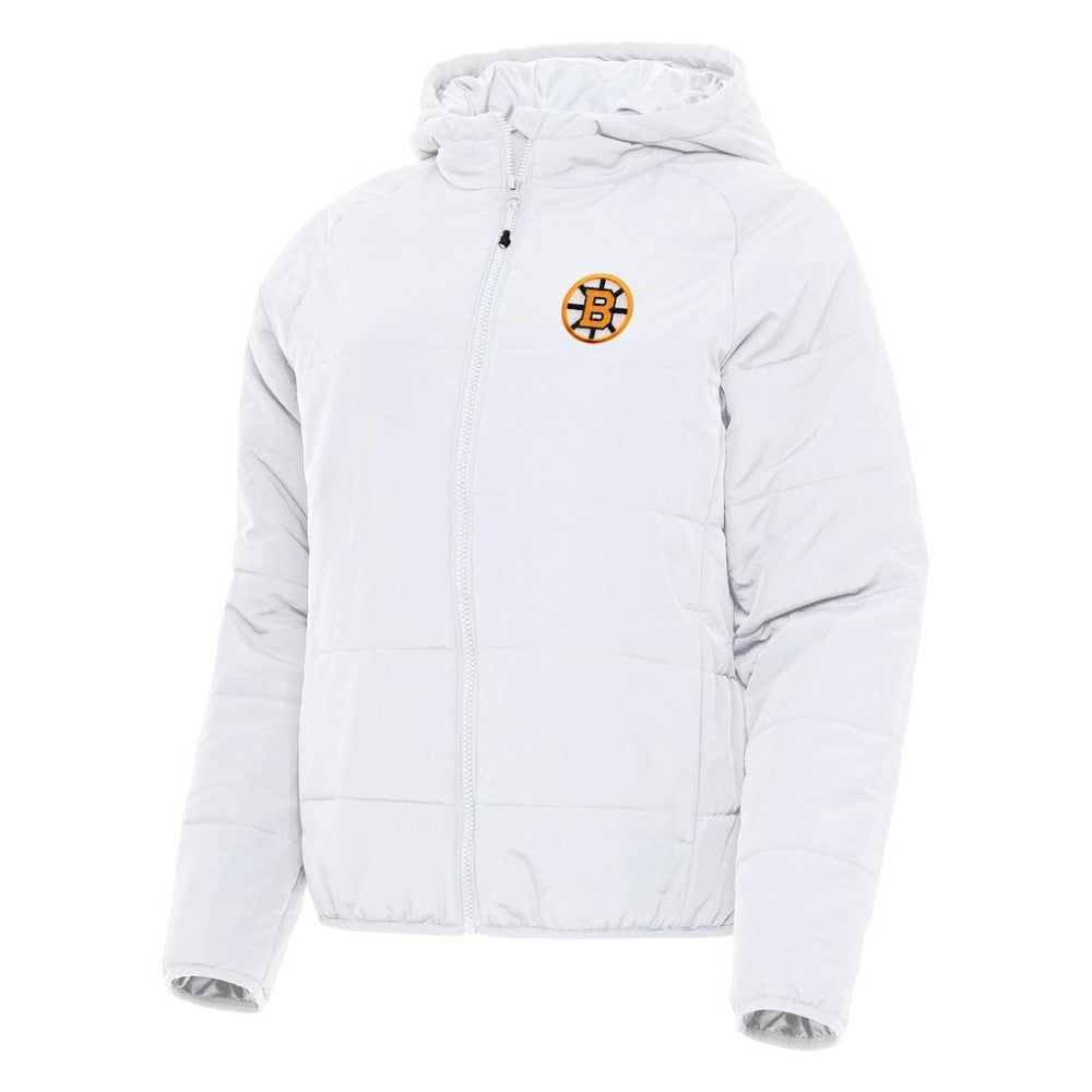 Boston Bruins Antigua Women's Raglan Universe Full-Zip Hooded Jacket