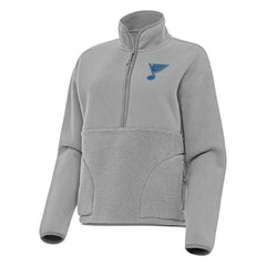 St. Louis Blues Antigua Women's Figure Half-Zip Pullover