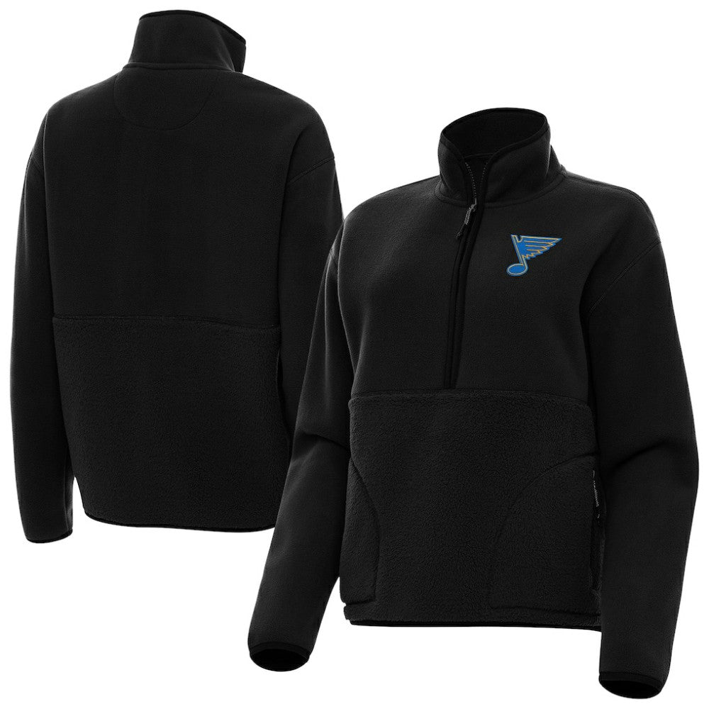 St. Louis Blues Antigua Women's Figure Half-Zip Pullover