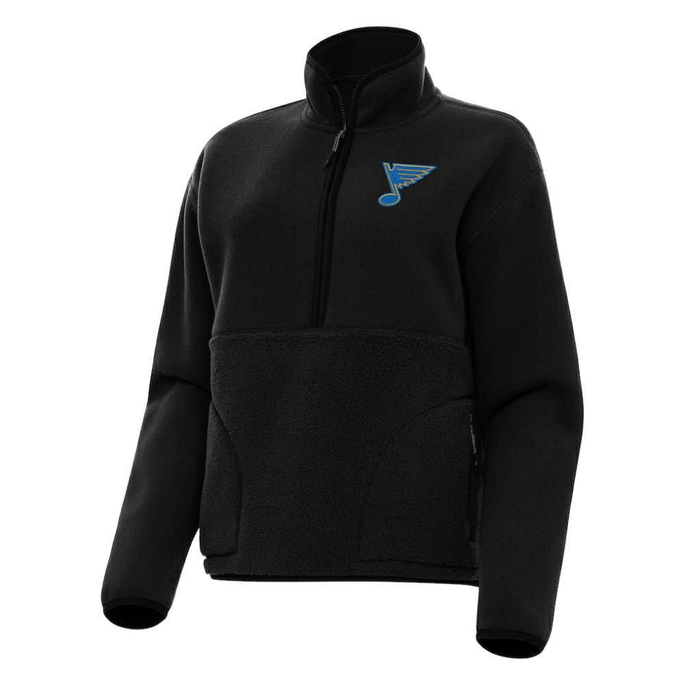 St. Louis Blues Antigua Women's Figure Half-Zip Pullover