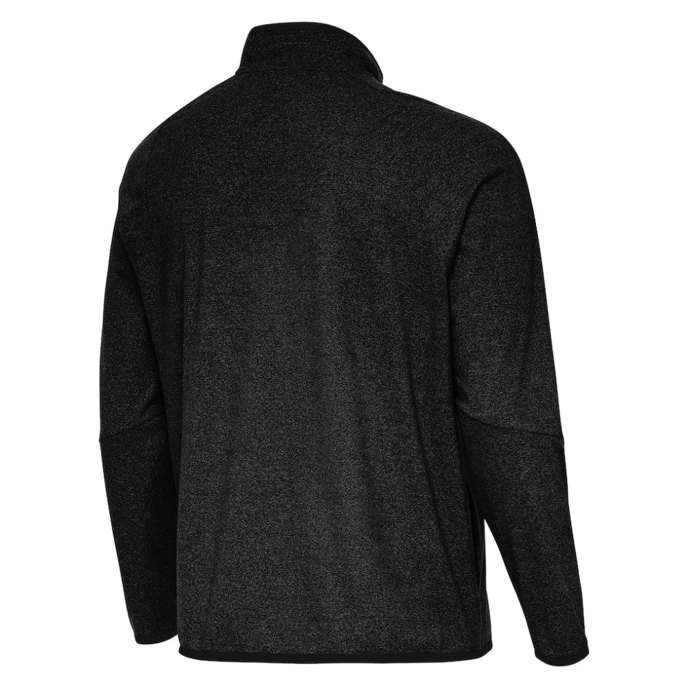 Boston Bruins Antigua Certain Tri-Blend Quarter-Zip Top