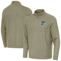St. Louis Blues Antigua Subtle Quarter-Zip Sweatshirt