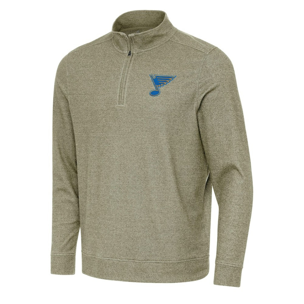 St. Louis Blues Antigua Subtle Quarter-Zip Sweatshirt