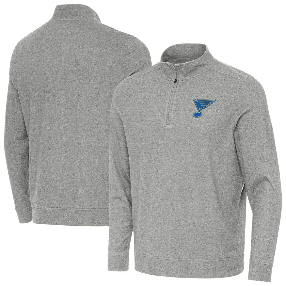 St. Louis Blues Antigua Subtle Quarter-Zip Sweatshirt