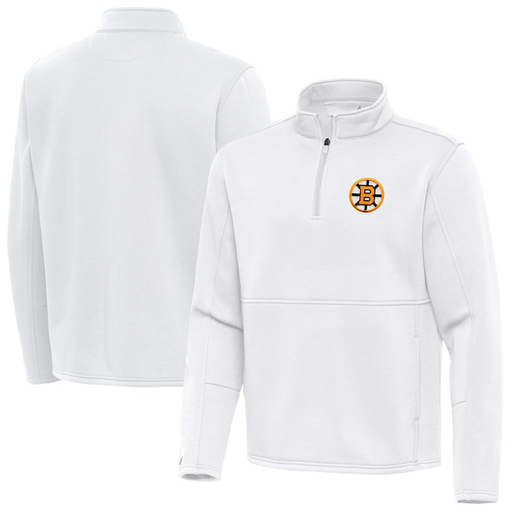 Boston Bruins Antigua Twist Quarter-Zip Pullover Jacket