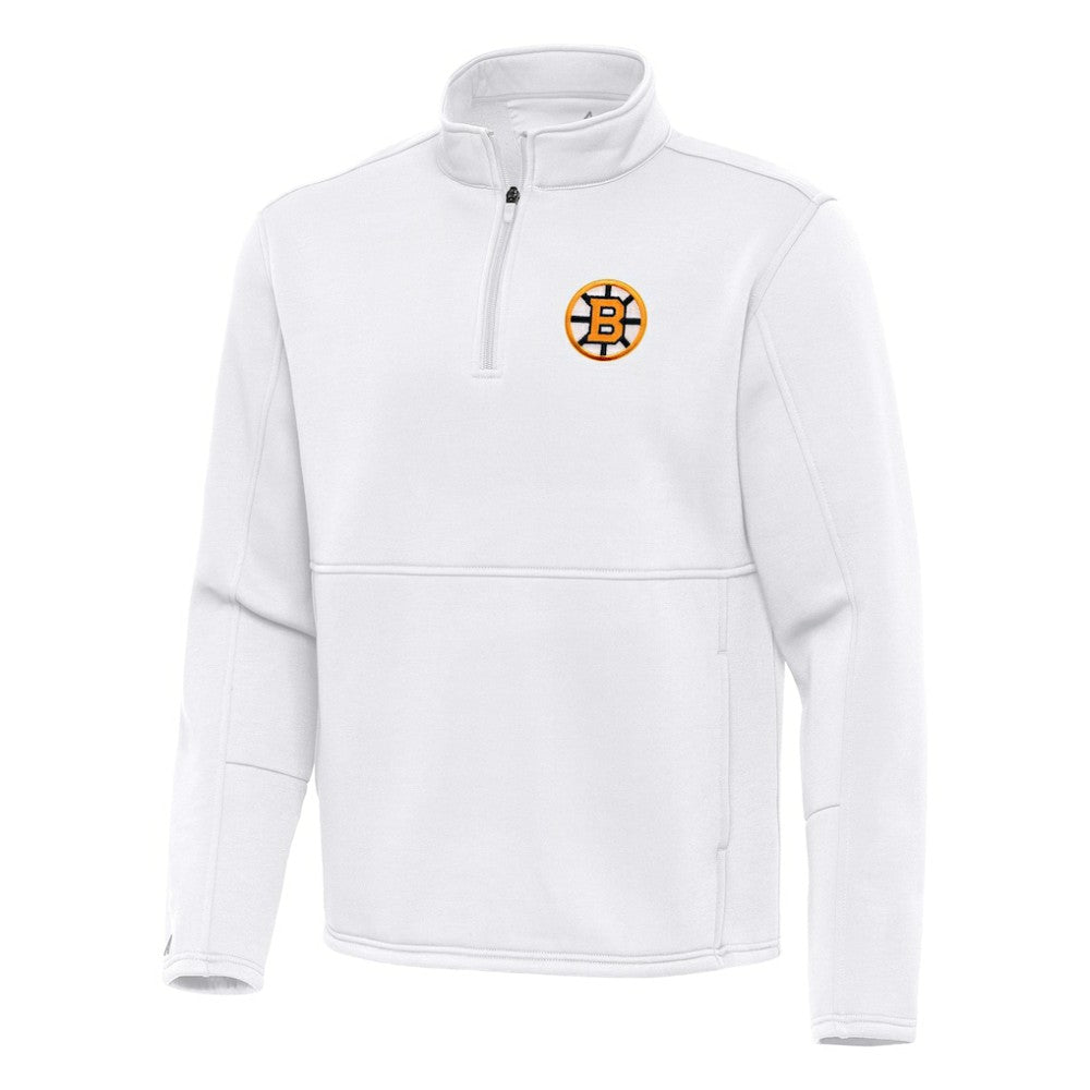 Boston Bruins Antigua Twist Quarter-Zip Pullover Jacket