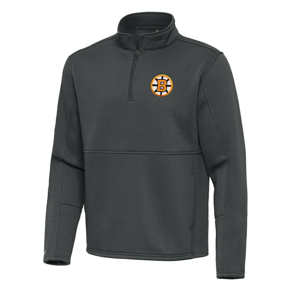 Boston Bruins Antigua Twist Quarter-Zip Pullover Jacket