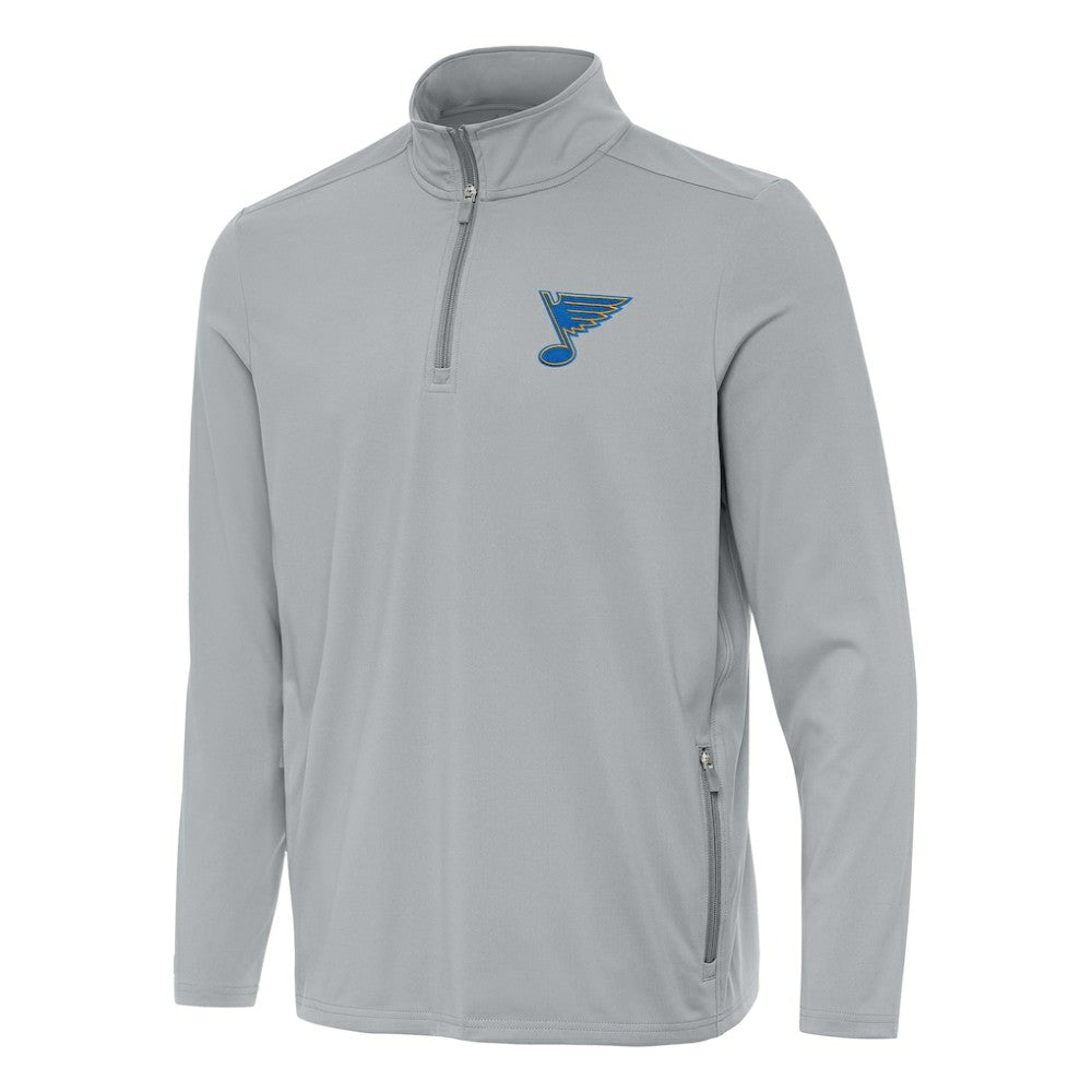 St. Louis Blues Antigua Perilous Quarter-Zip Sweatshirt