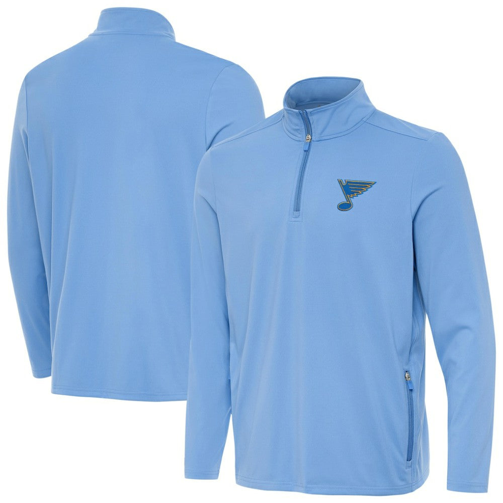 St. Louis Blues Antigua Perilous Quarter-Zip Sweatshirt