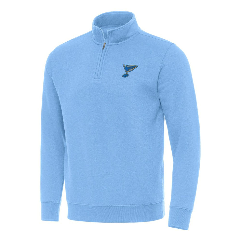 St. Louis Blues Antigua Victory Quarter-Zip Pullover Top
