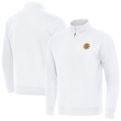 Boston Bruins Antigua Victory Quarter-Zip Pullover Top