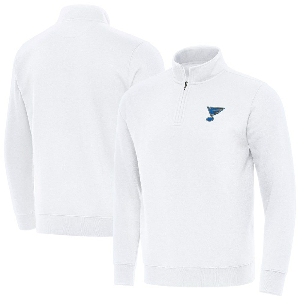 St. Louis Blues Antigua Victory Quarter-Zip Pullover Top