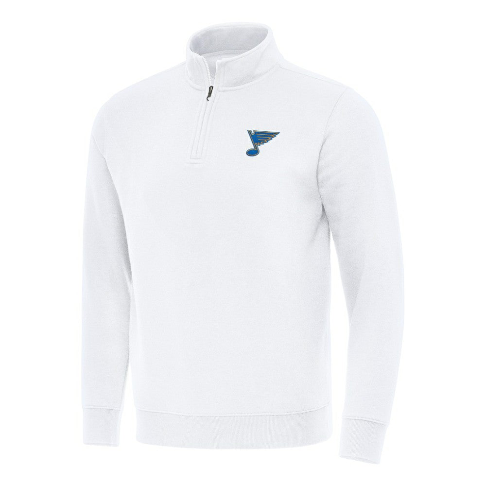 St. Louis Blues Antigua Victory Quarter-Zip Pullover Top