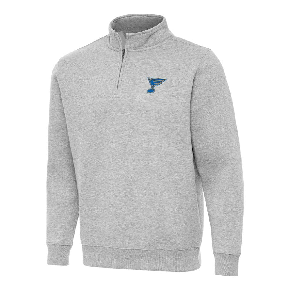 St. Louis Blues Antigua Victory Quarter-Zip Pullover Top