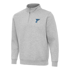 St. Louis Blues Antigua Victory Quarter-Zip Pullover Top