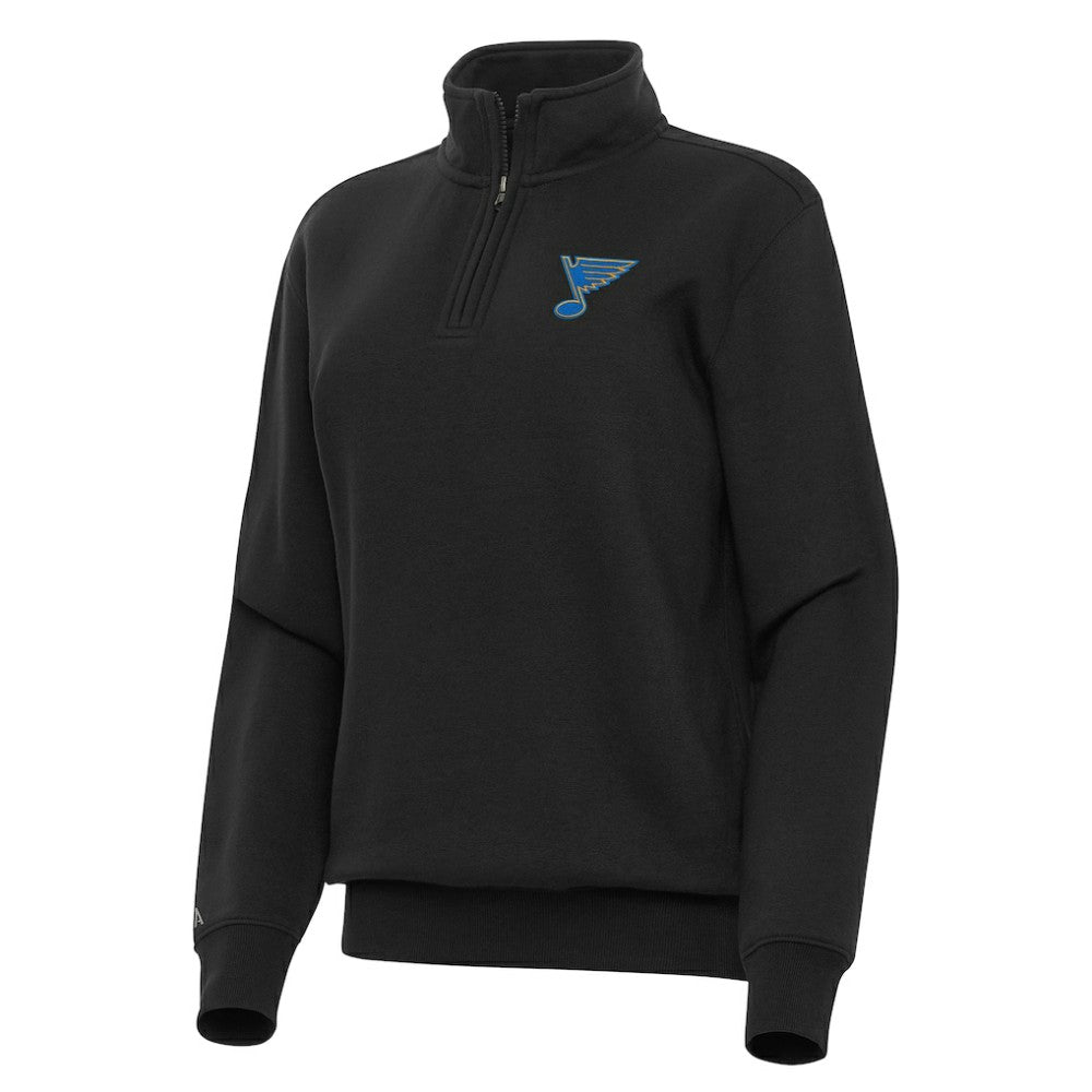 St. Louis Blues Antigua Women's Victory Quarter-Zip Pullover Top