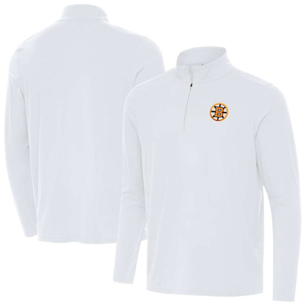 Boston Bruins Antigua Intent Quarter-Zip Top