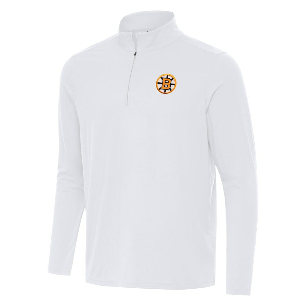 Boston Bruins Antigua Intent Quarter-Zip Top