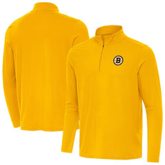 Boston Bruins Antigua Intent Quarter-Zip Top