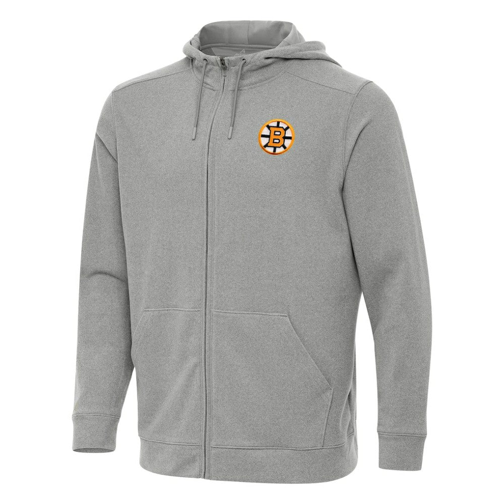 Boston Bruins Antigua Effortless Full-Zip Hoodie