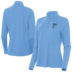 St. Louis Blues Antigua Women's Intent Quarter-Zip Pullover