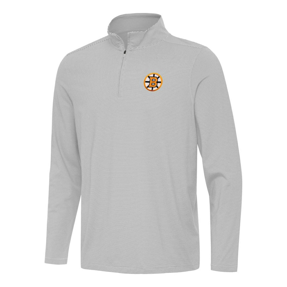 Boston Bruins Antigua Twine Quarter-Zip Pullover