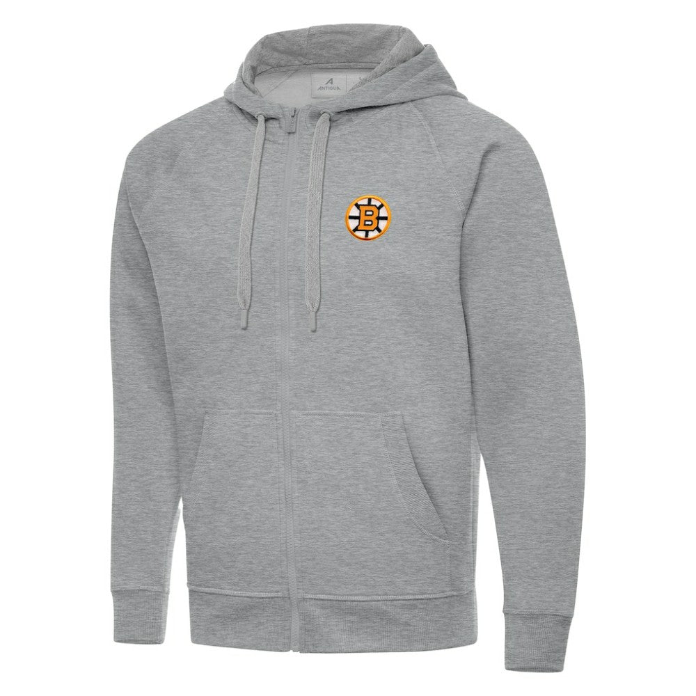 Boston Bruins Antigua Victory Full-Zip Hoodie