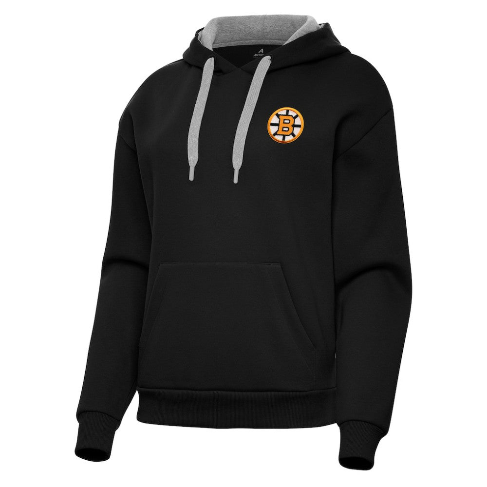 Boston Bruins Antigua Women's Victory Pullover Hoodie