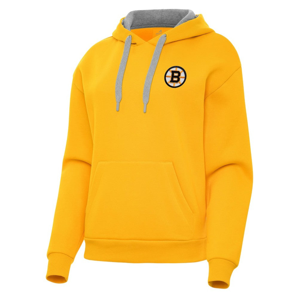 Boston Bruins Antigua Women's Victory Pullover Hoodie