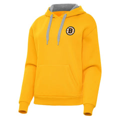 Boston Bruins Antigua Women's Victory Pullover Hoodie