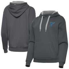 St. Louis Blues Antigua Women's Victory Pullover Hoodie