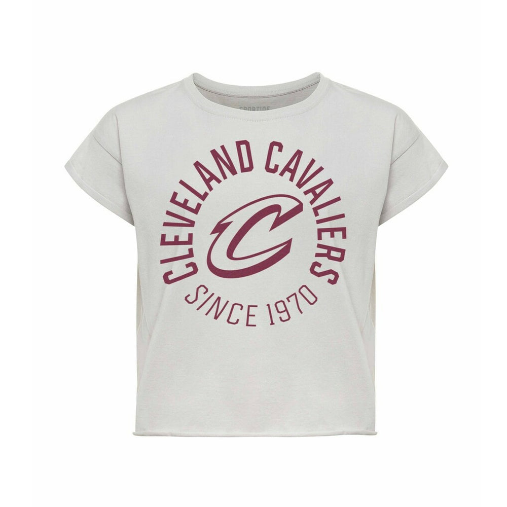 Cleveland Cavaliers Sportiqe Women's Cropped Genuine Issue Collection Alana T-Shirt sale - Gray for sale