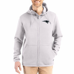 NFL New England Patriots Cutter & Buck Roam Epic Comfort Recycled Full-Zip Hoodie Jacket