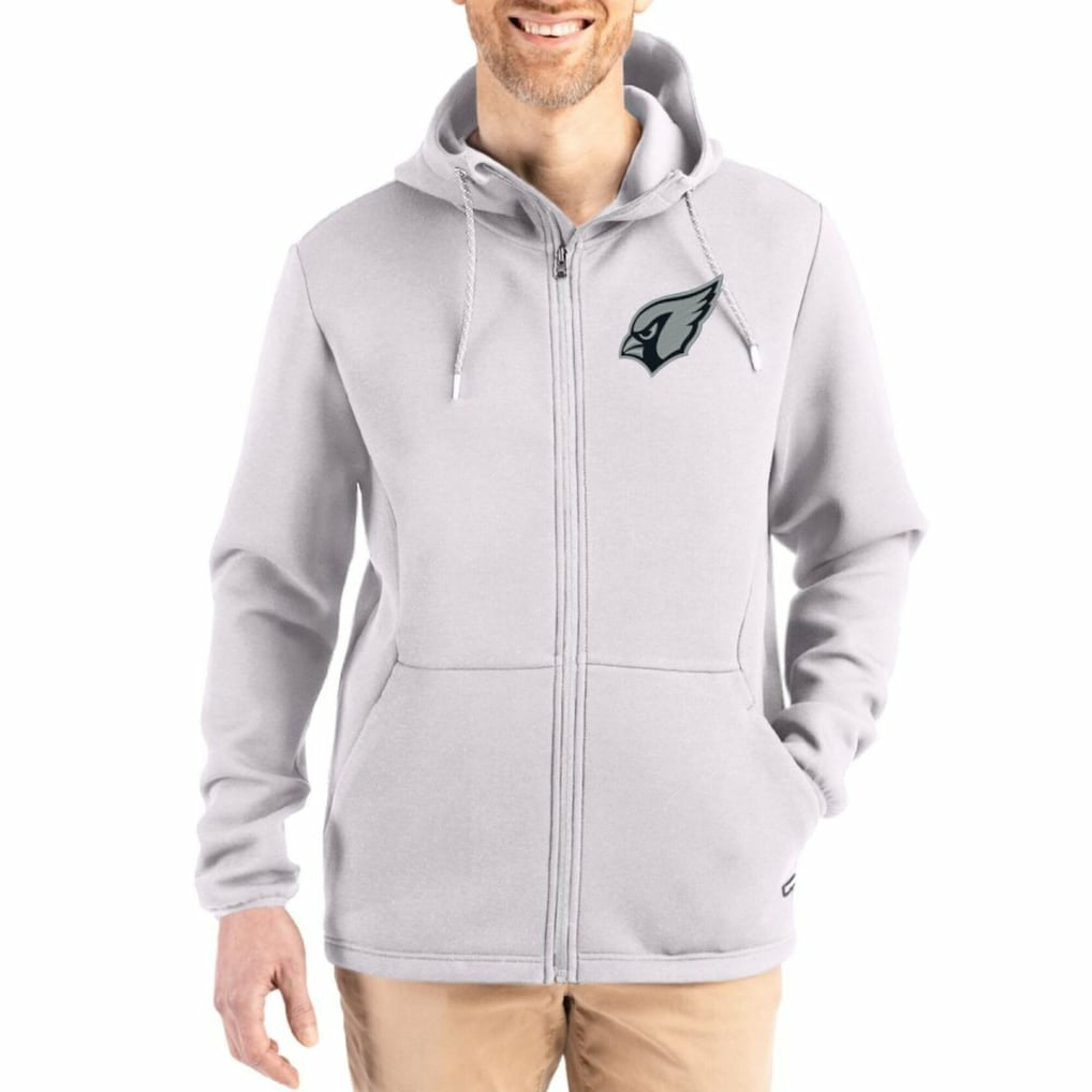 NFL Arizona Cardinals Cutter & Buck Roam Epic Comfort Recycled Full-Zip Hoodie Jacket
