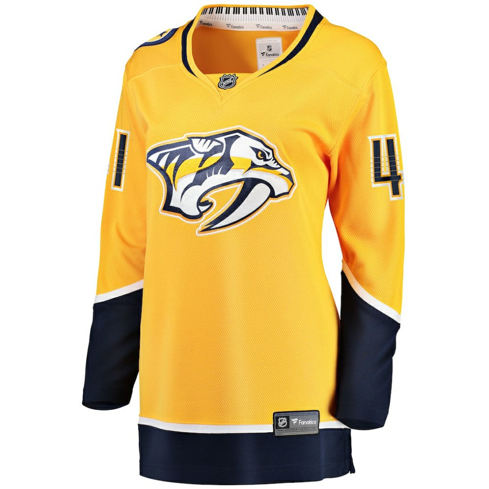 Nicolas Hague Nashville Predators Fanatics Women's Home Breakaway Jersey