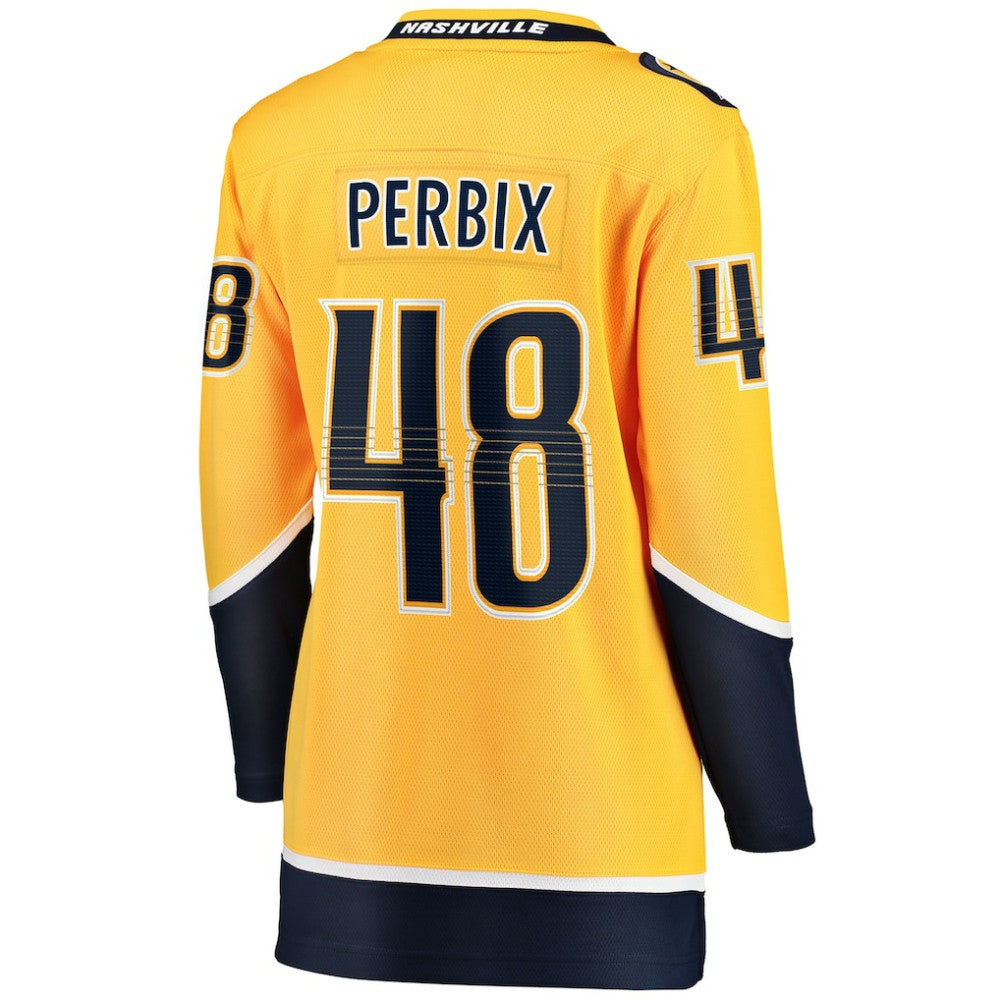 Nick Perbix Nashville Predators Fanatics Women's Home Breakaway Jersey