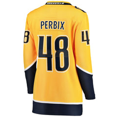 Nick Perbix Nashville Predators Fanatics Women's Home Breakaway Jersey